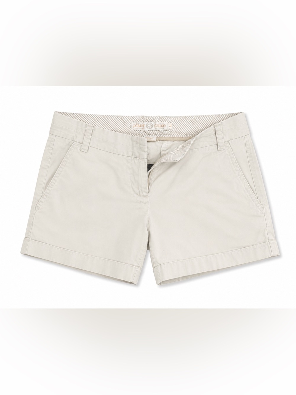 J. Crew Women's Light Cream Chino Shorts